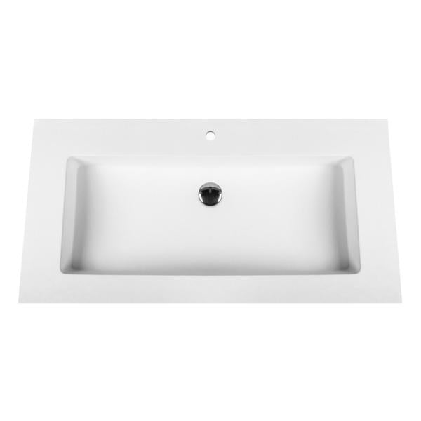 Aloni Solid Surface Lavabo 80cm - Blanc