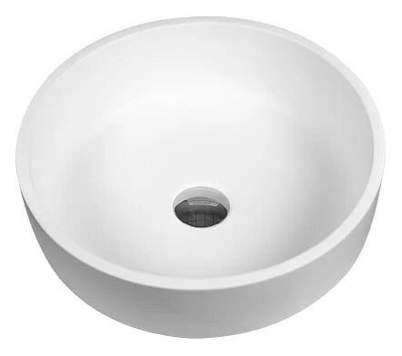 Creavit Veroni Lavabo SUN Solid Surface Blanc Mat 40x13 cm