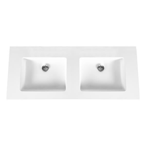 Aloni Solid Surface Lavabo 120cm - Blanc