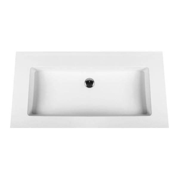 Aloni Solid Surface Lavabo Sans trou de robinet 60cm