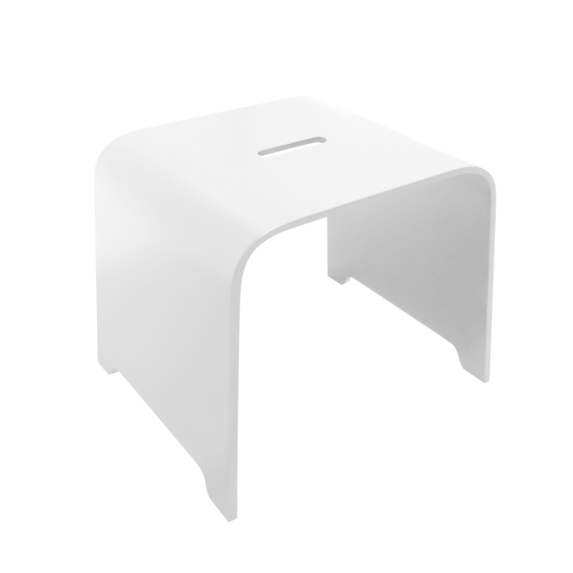 Sani Solid - Tabouret - Solid Surface Perga - blanc mat