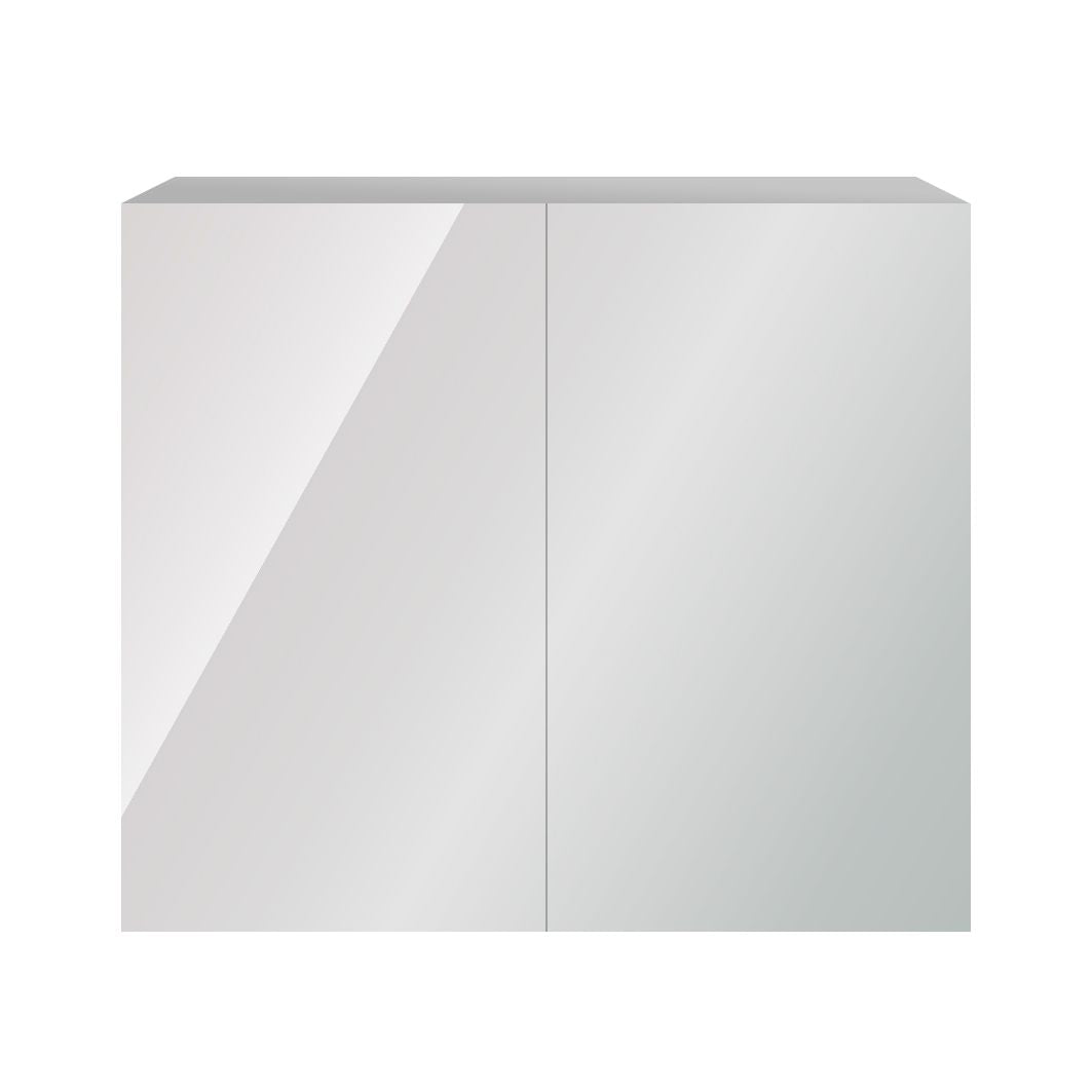 Creavit Aloni Sally Armoire à miroir Aluminium INOX