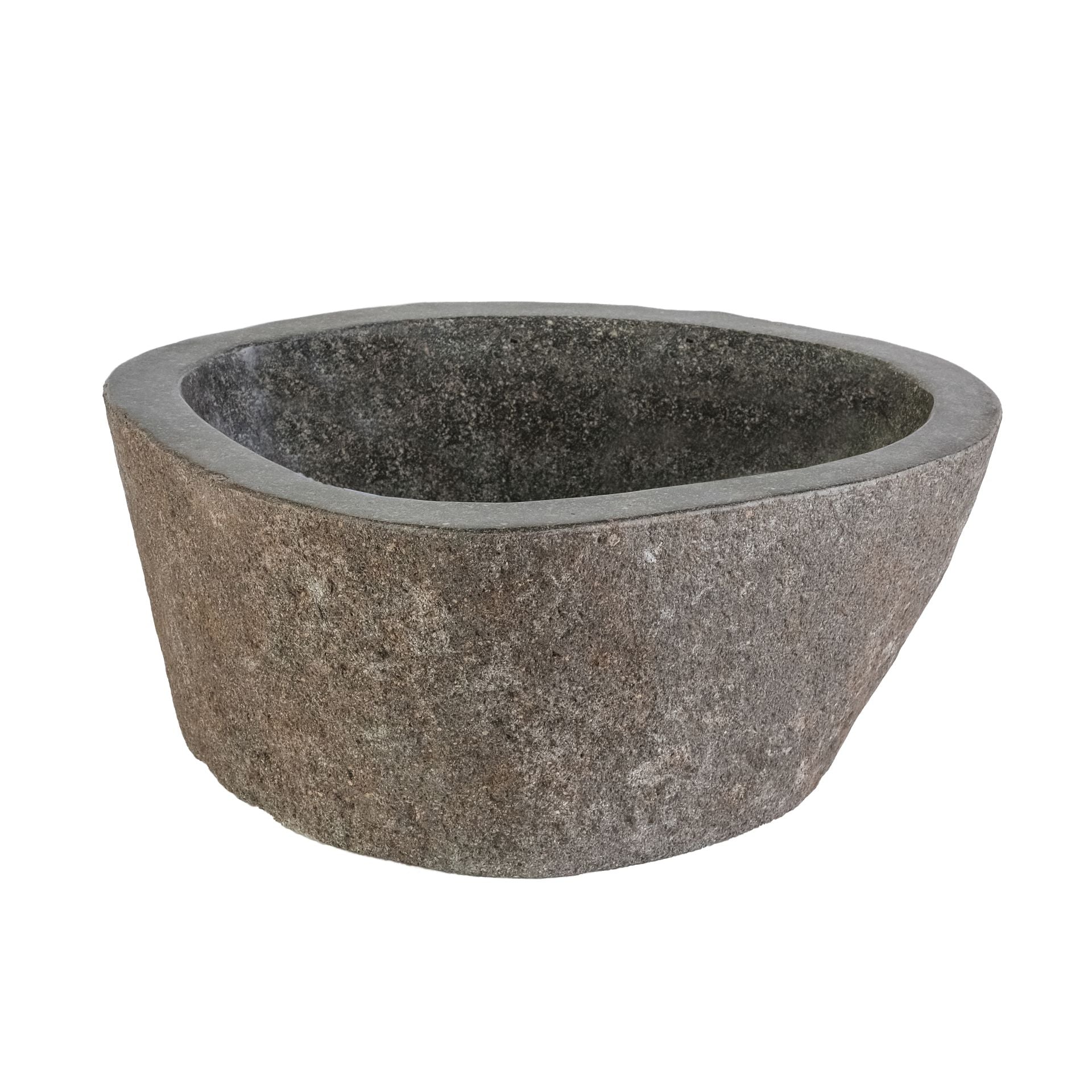 Lavabo Pierre de Rivière Naturelle - Gris 30-35X15X3cm