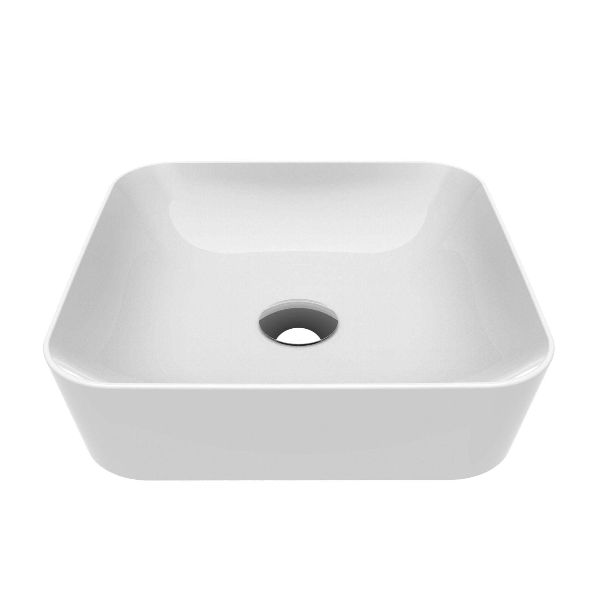 Creavit Ultra Lavabo Vasque Ceramique Rectangle 40cm Noir Mat - Blanc Mat