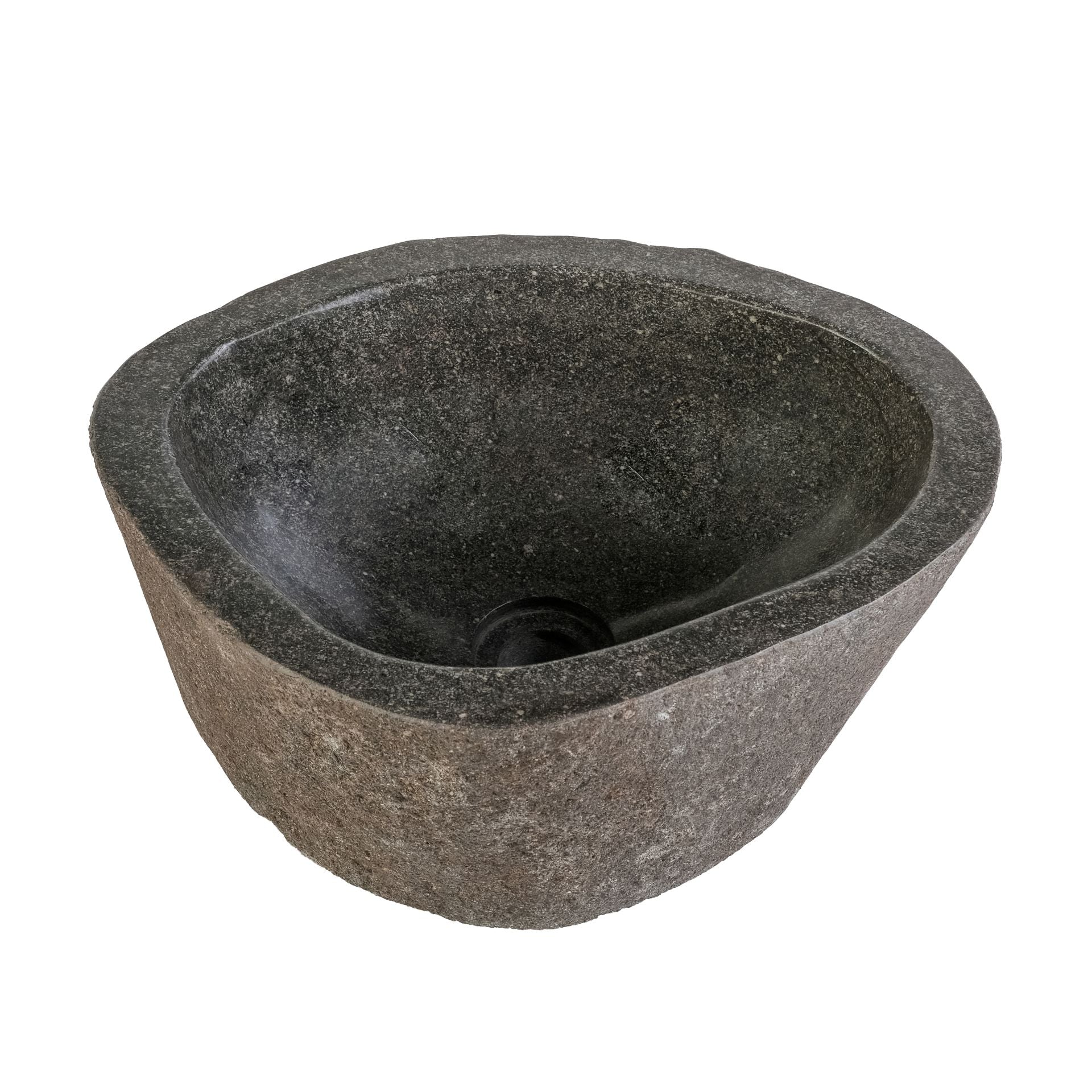 Lavabo Pierre de Rivière Naturelle - Gris 30-35X15X3cm