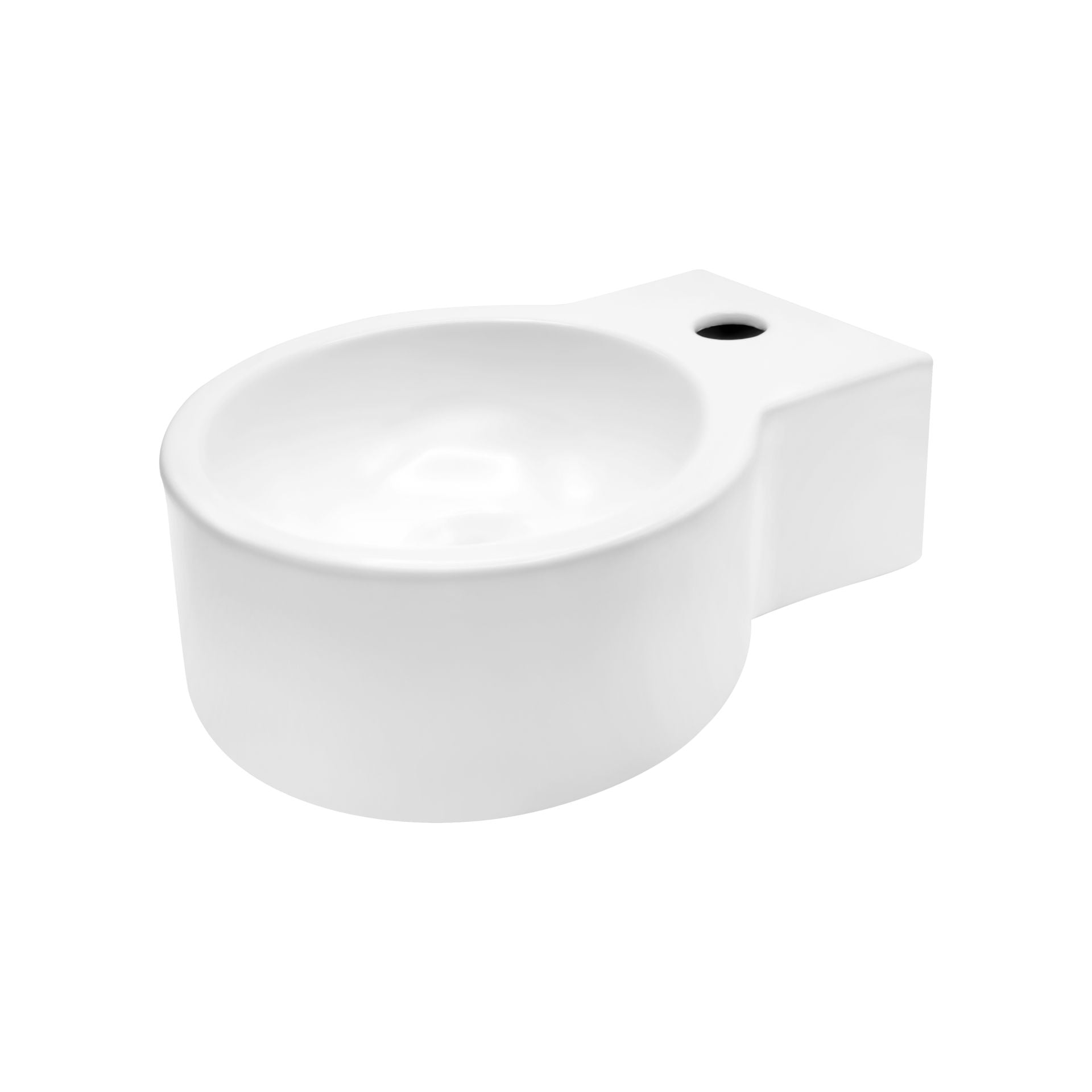 Creavit Aloni Vasque En Céramique Avec Trou Robinet 35X28X16cm - Blanc