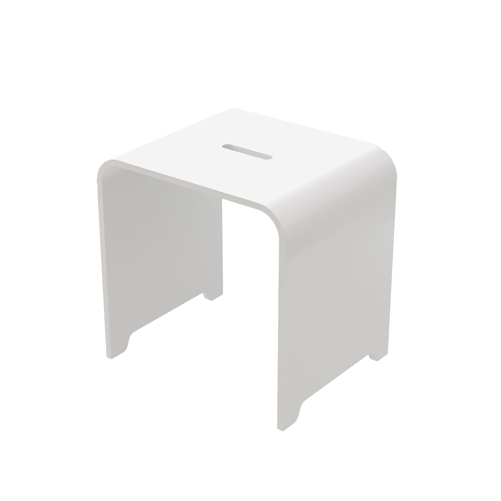 Sani Solid - Tabouret - Solid Surface Perga - blanc mat