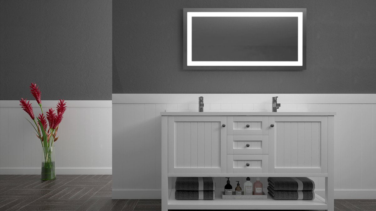 Aloni Miroir de salle de bain BWS Queen avec éclairage et chauffage