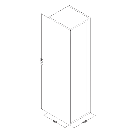 Creavit Aloni Sally Armoire Colonne 135cm