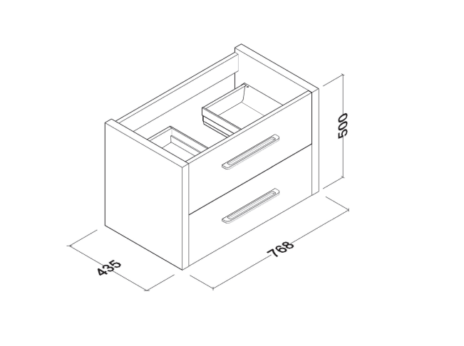 Mega Meuble Sous Plan 80cm Garda