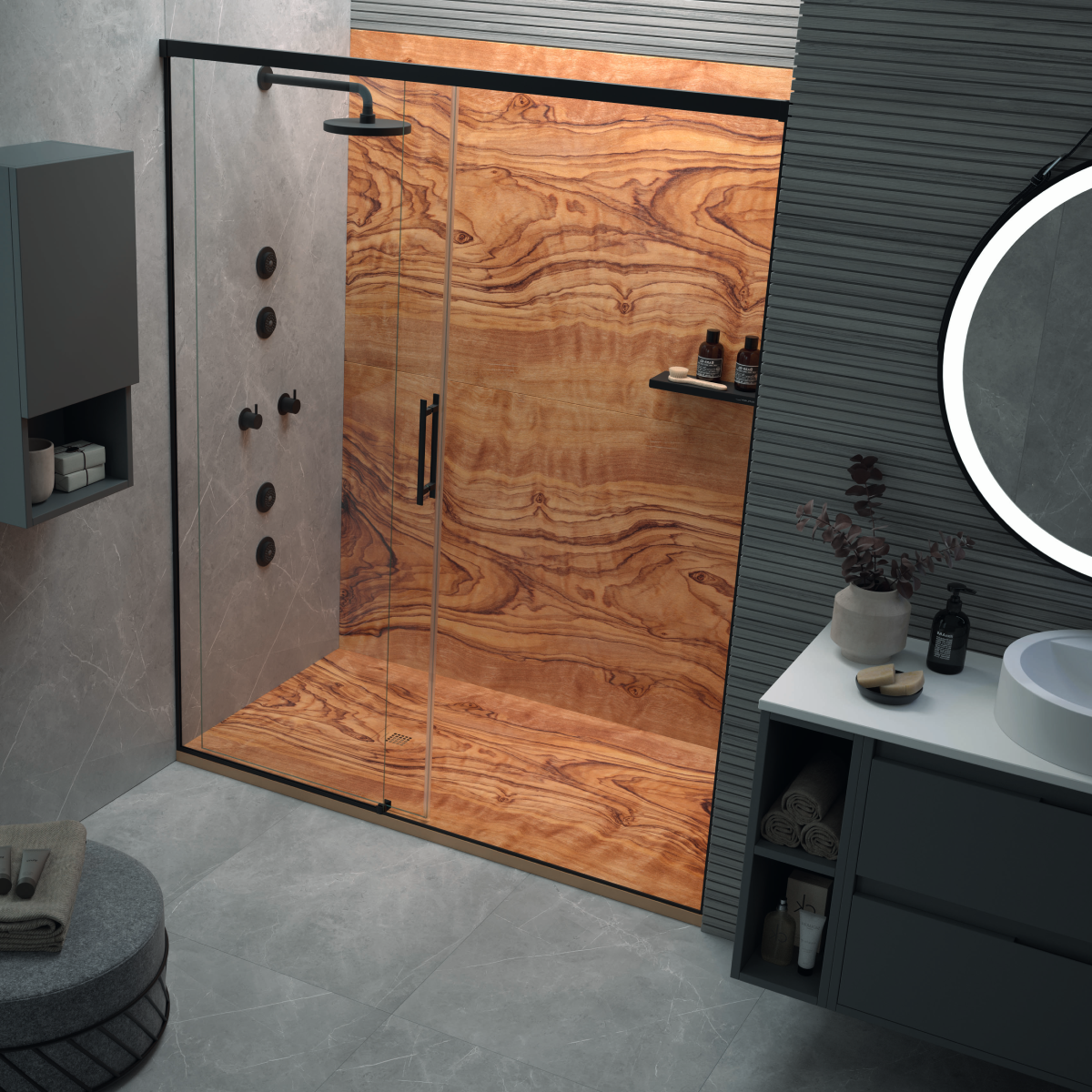 Receveur de douche extra plat Olivier02 conception 3D